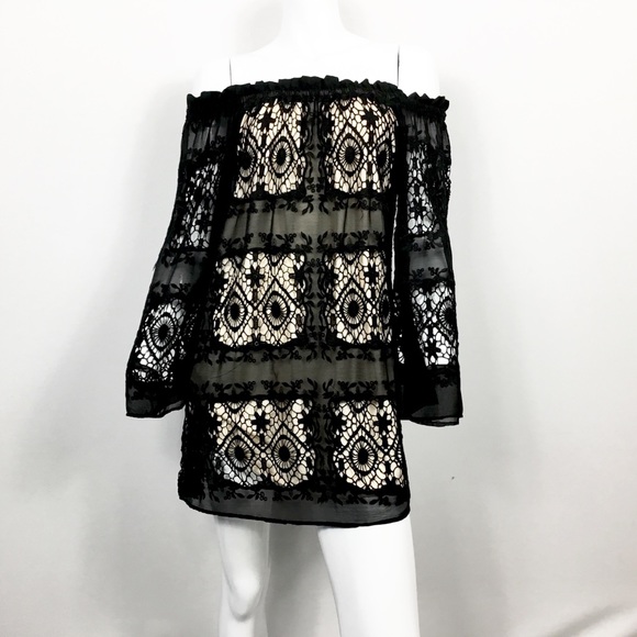 Liv Dresses & Skirts - Liv Off the Shoulder Lace Dress